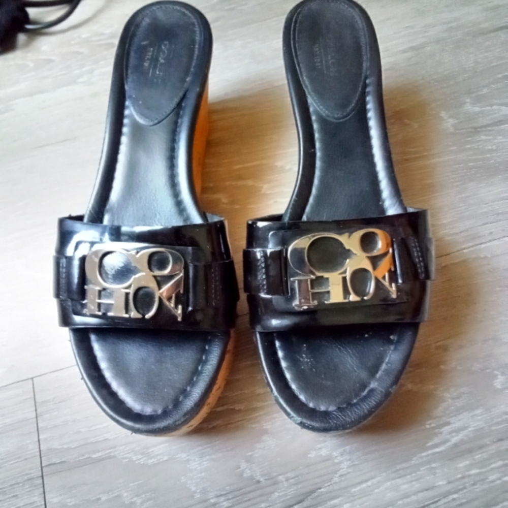 Coach wedge sandals